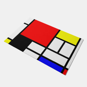 MOSAIC rectangles squares coloured I + your ideas Doormat
