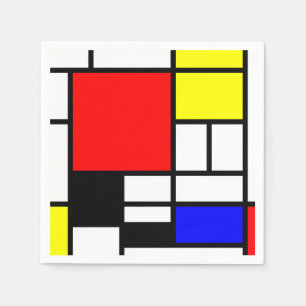 MOSAIC rectangles squares coloured I + your ideas Napkin