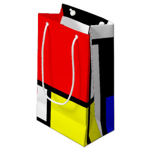 MOSAIC rectangles squares coloured I + your ideas Small Gift Bag
