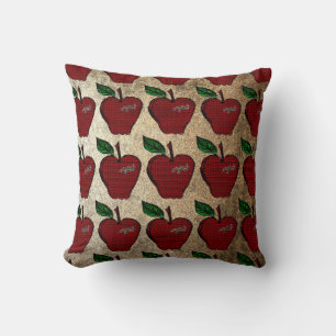 Mosaic Red Apple/ Stone Wash Pillow-Design 1 Cushion