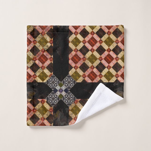 mosaic-red wash cloth (Wash Cloth)