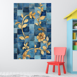 Mosaic reminiscent of traditional Moroccan styles, Poster