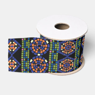 Mosaic ribbon grosgrain ribbon