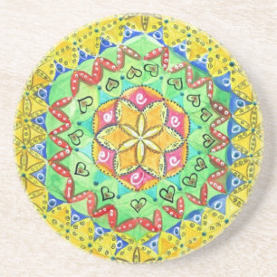 Mosaic Sandstone Coaster