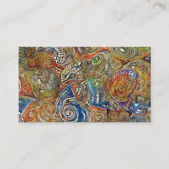 Mosaic Seashells Business Card (Front)