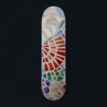 Mosaic  Skateboard<br><div class="desc">This skate board is decorated with a shell mosaic pattern.
Because we create our own artwork you won't find this exact image from other designers.
Original Mosaic © Michele Davies.</div>
