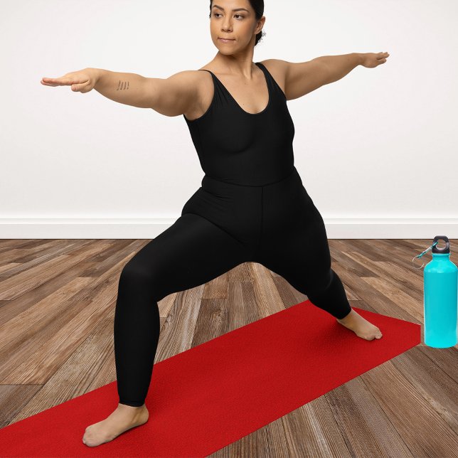 Mosaic Solid Red Textured Pattern Yoga Mat (Mosaic Solid Red Textured Pattern Yoga Mat)