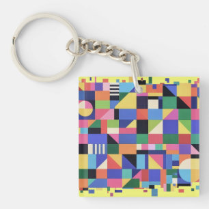 Mosaic Spectrum Key Ring