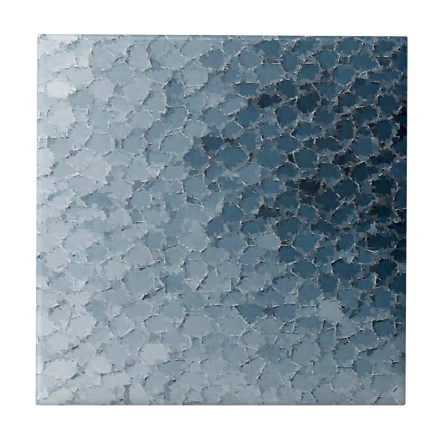 Mosaic Spotlight Blue Hue Ceramic Tile (Front)