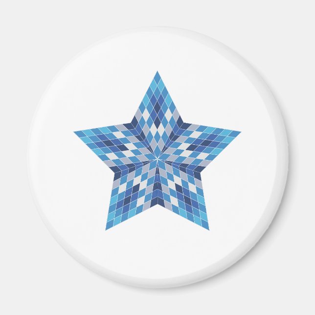 Mosaic Starburst Magnet (Front)