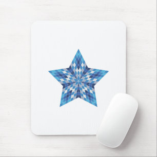 Mosaic Starburst Mouse Pad