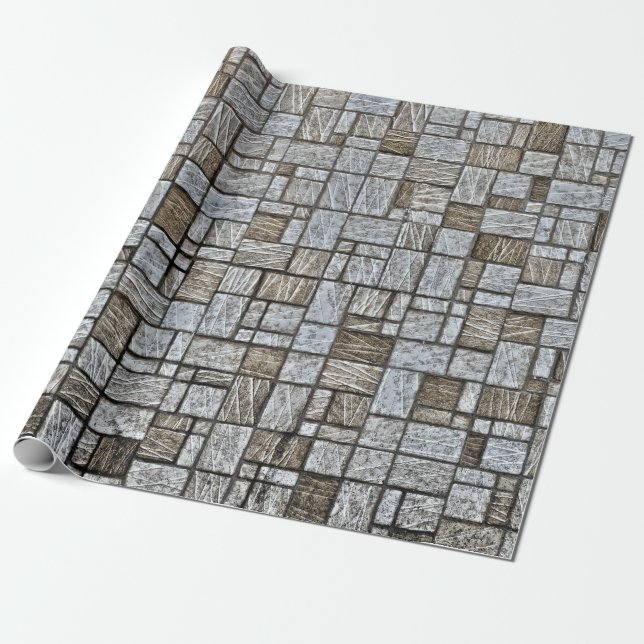 mosaic stone wrapping paper (Unrolled)
