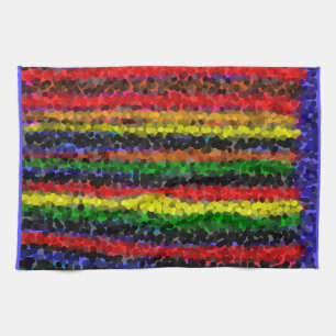 Mosaic Stripes Kitchen Towels