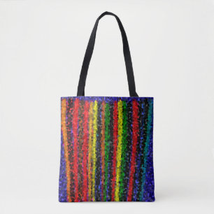 Mosaic Stripes Tote Bag