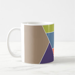 MOSAIC stripes triangles coloured I + your ideas Coffee Mug