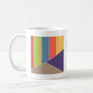 MOSAIC stripes triangles coloured I + your ideas Coffee Mug