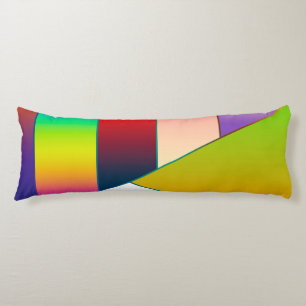 MOSAIC stripes triangles coloured II + your ideas Body Cushion