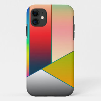 MOSAIC stripes triangles coloured II + your ideas iPhone 11 Case