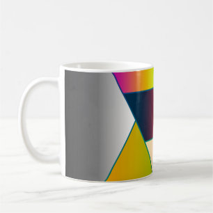 MOSAIC stripes triangles coloured II + your ideas Coffee Mug