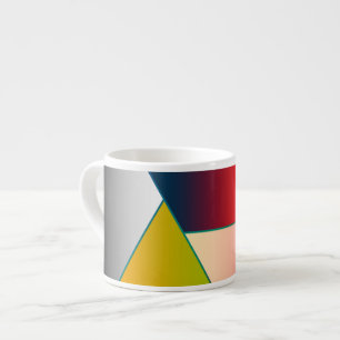 MOSAIC stripes triangles coloured II + your ideas Espresso Cup