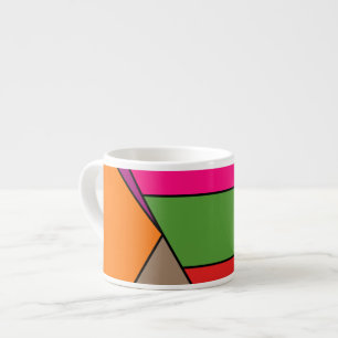 MOSAIC stripes triangles coloured III + your ideas Espresso Cup