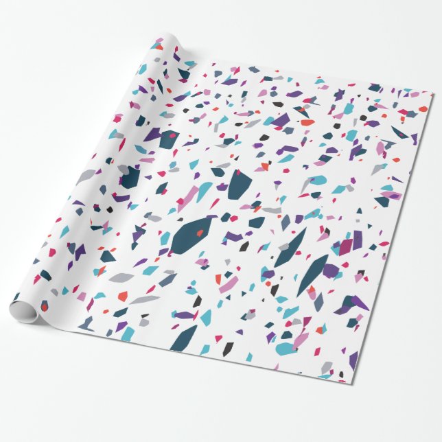 Mosaic Summer Wrapping Paper (Unrolled)