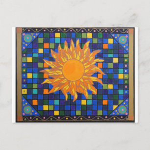 Mosaic Sun Postcard