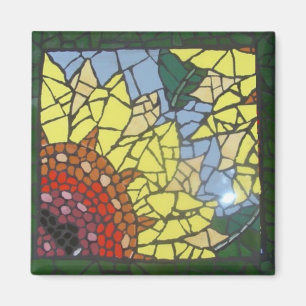Mosaic Sunflower Magnet