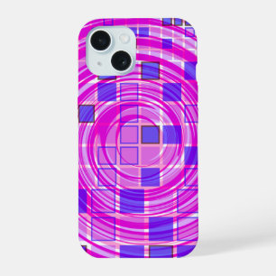 Mosaic Swirl Pink Purple iPhone Case