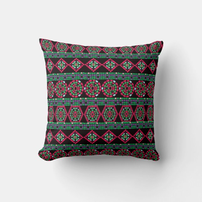 Mosaic throw pillow (Front)
