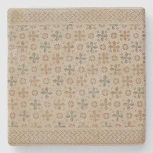 Mosaic Tile Floor From Israel Square Coaster