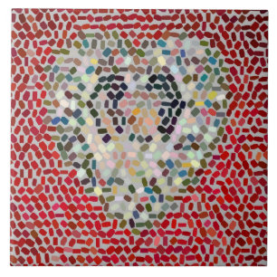 Mosaic Tile Heart ceramic Tile