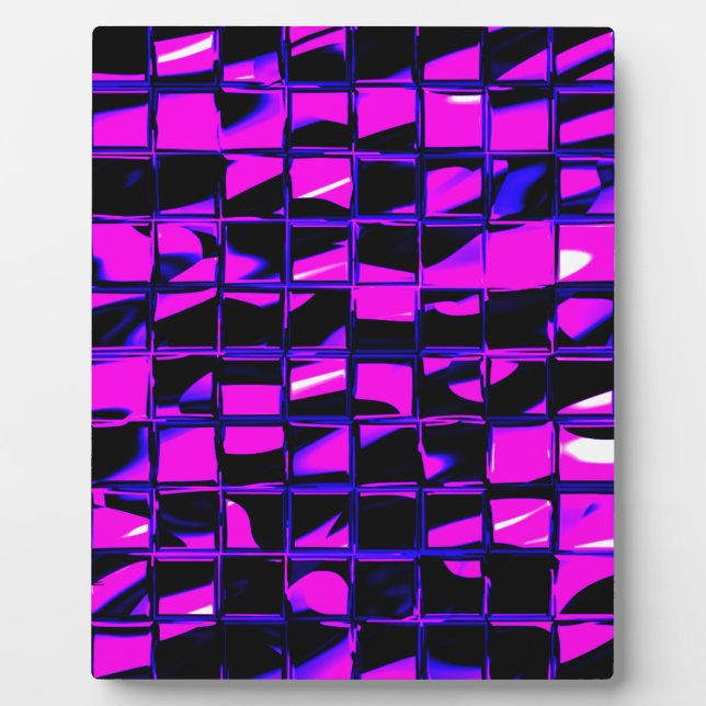 mosaic tile (purple) plaque (Front)