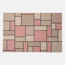 Mosaic Tiles Door Mat – Geometric Art 