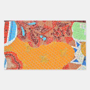 mosaic tiles faience broken pieces hone puzzle col rectangular sticker
