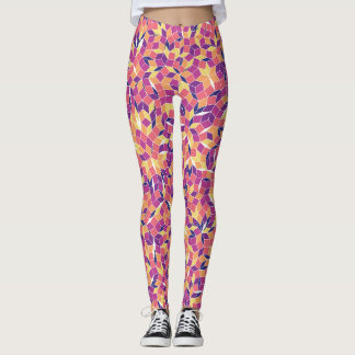 Mosaic Tiles Pattern Leggings