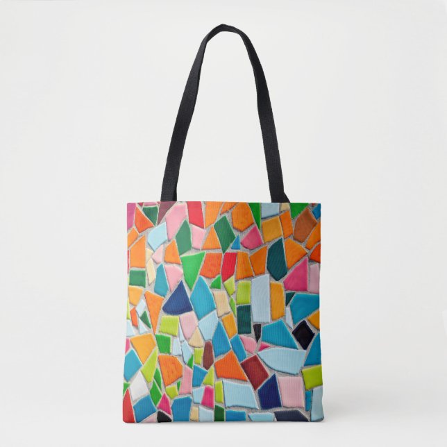 Mosaic tiles template texture tote bag (Front)