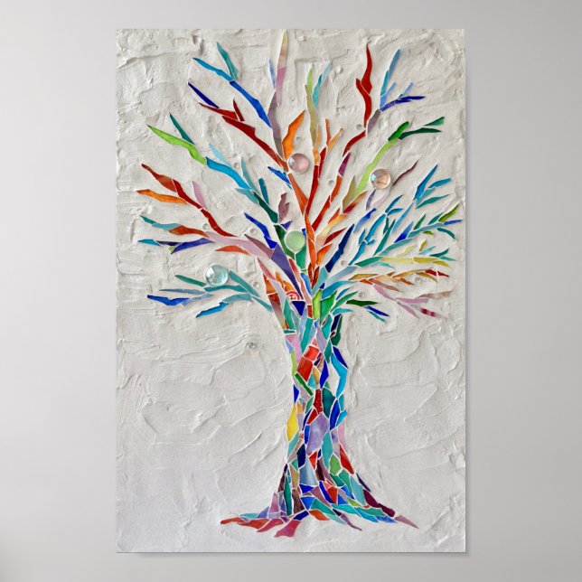 Mosaic Tree of Life Poster (Front)