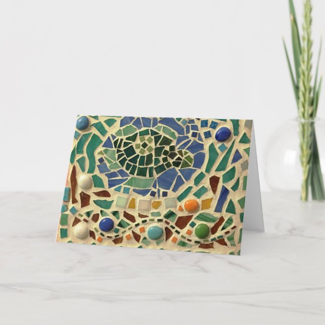 Mosaic Turtle Card (Front)