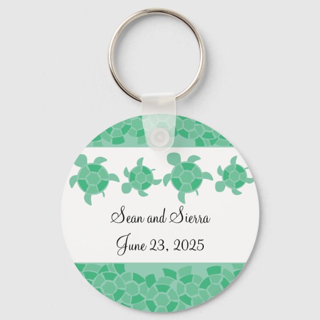 Mosaic Turtles Key Ring (Front)