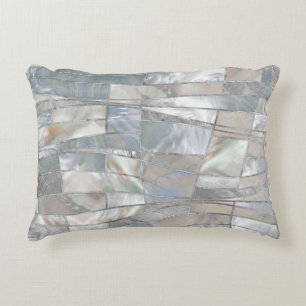 Mosaic Waves Art - Just Pearl Decorative Cushion