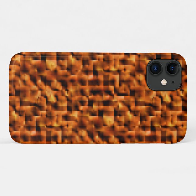 Mosaic with stains of deep red to orange gradient  Case-Mate iPhone case (Back (Horizontal))