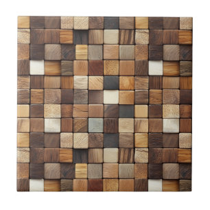 Mosaic Wood Tiles Ceramic Tile