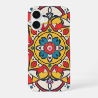 mosaic yellow red, Mandala-Pattern