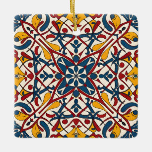 mosaic zellige ceramic ornament