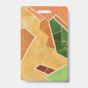 Mosaics decoration ID badge