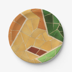 Mosaics decoration paper plate