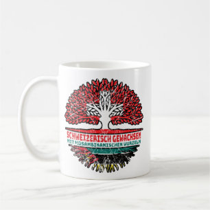 Mosambik Mosambikanisch Schweizer Schweiz Baum Coffee Mug