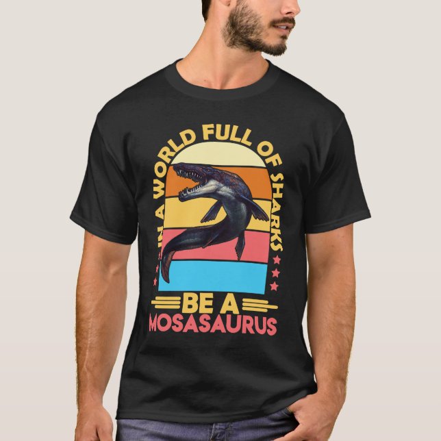 Mosasaurus Dino Prehistoric Dinosaur 6 T-Shirt (Front)