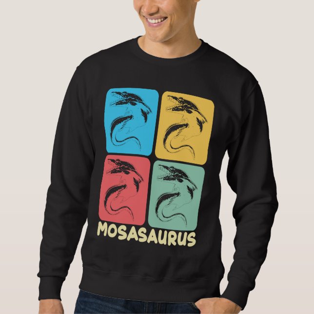 Mosasaurus Dino Prehistoric Dinosaur Sweatshirt (Front)
